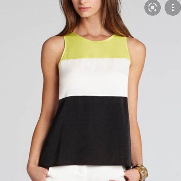 BCBG Lucie colorblock open back top small - Picture 2 of 13